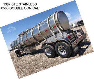 1987 STE STAINLESS 6500 DOUBLE CONICAL