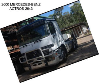 2000 MERCEDES-BENZ ACTROS 2643