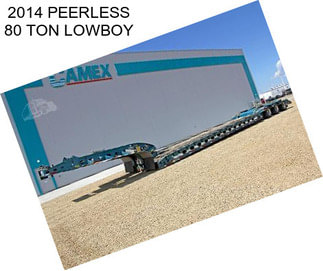 2014 PEERLESS 80 TON LOWBOY