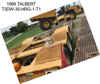 1989 TALBERT T3DW-35-HRG-1-T1