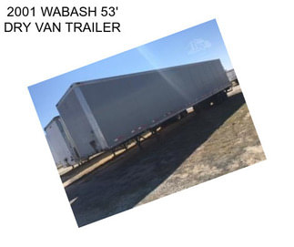 2001 WABASH 53\' DRY VAN TRAILER