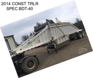 2014 CONST TRLR SPEC BDT-40