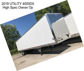 2019 UTILITY 4000DX High Spec Owner Op