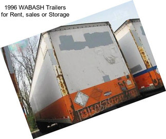 1996 WABASH Trailers for Rent, sales or Storage