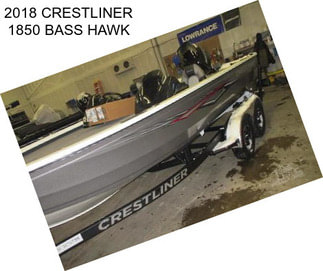 2018 CRESTLINER 1850 BASS HAWK