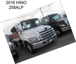 2016 HINO 258ALP