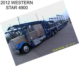 2012 WESTERN STAR 4900