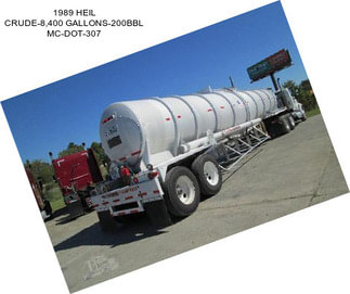 1989 HEIL CRUDE-8,400 GALLONS-200BBL MC-DOT-307