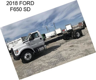 2018 FORD F650 SD