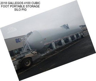 2018 GALLEGOS 4100 CUBIC FOOT PORTABLE STORAGE SILO PIG