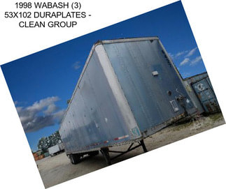 1998 WABASH (3) 53X102 DURAPLATES - CLEAN GROUP