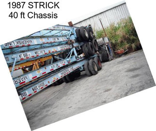 1987 STRICK 40 ft Chassis