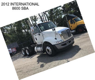 2012 INTERNATIONAL 8600 SBA