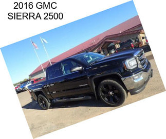 2016 GMC SIERRA 2500