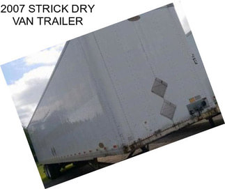 2007 STRICK DRY VAN TRAILER