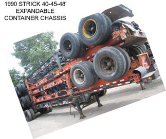 1990 STRICK 40-45-48\' EXPANDABLE CONTAINER CHASSIS