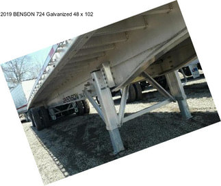 2019 BENSON 724 Galvanized 48 x 102