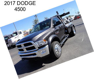 2017 DODGE 4500