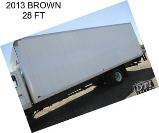 2013 BROWN 28 FT