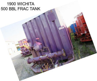 1900 WICHITA 500 BBL FRAC TANK