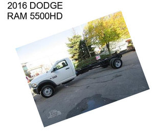 2016 DODGE RAM 5500HD