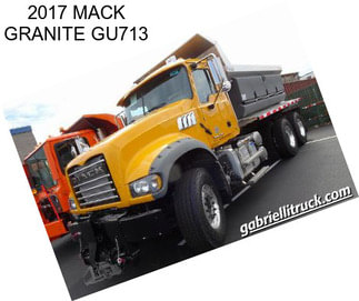 2017 MACK GRANITE GU713