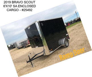 2019 BRAVO SCOUT 6\'X10\' SA ENCLOSED CARGO - #25492