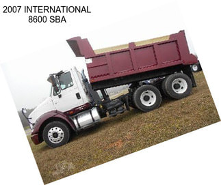 2007 INTERNATIONAL 8600 SBA