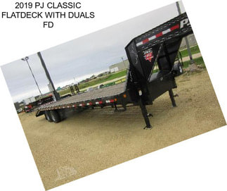 2019 PJ CLASSIC FLATDECK WITH DUALS FD