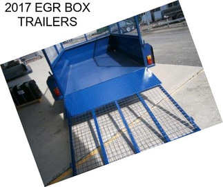 2017 EGR BOX TRAILERS