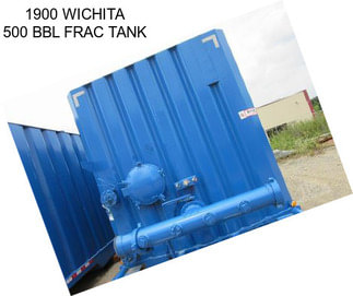 1900 WICHITA 500 BBL FRAC TANK