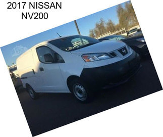 2017 NISSAN NV200
