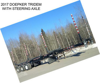 2017 DOEPKER TRIDEM WITH STEERING AXLE