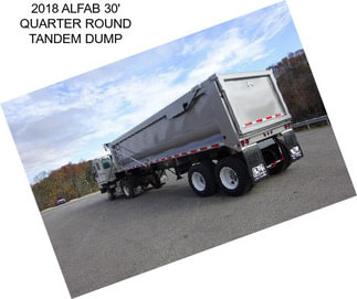 2018 ALFAB 30\' QUARTER ROUND TANDEM DUMP