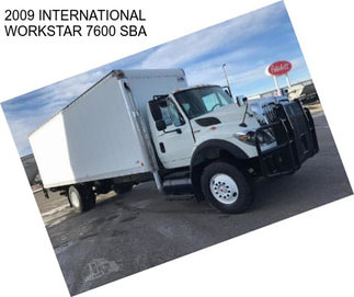 2009 INTERNATIONAL WORKSTAR 7600 SBA