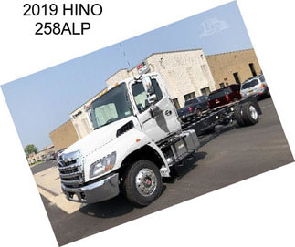 2019 HINO 258ALP