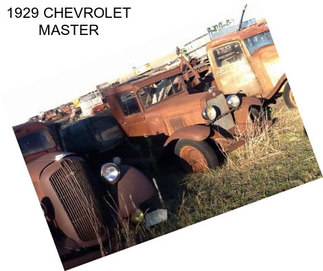 1929 CHEVROLET MASTER