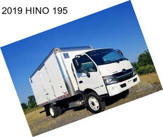 2019 HINO 195