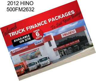 2012 HINO 500FM2632