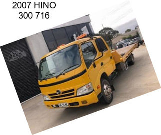 2007 HINO 300 716