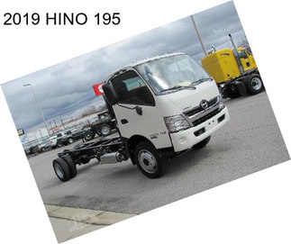 2019 HINO 195