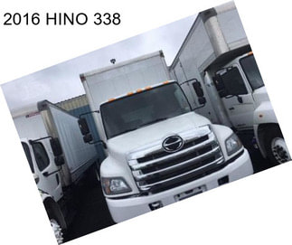 2016 HINO 338