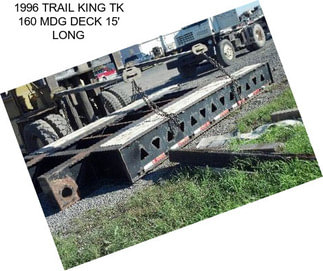 1996 TRAIL KING TK 160 MDG DECK 15\' LONG