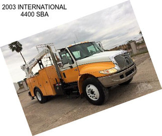 2003 INTERNATIONAL 4400 SBA