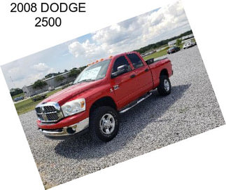 2008 DODGE 2500