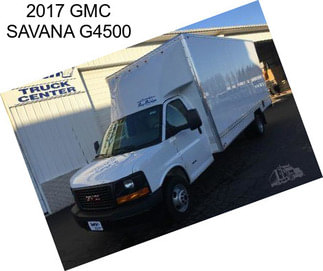 2017 GMC SAVANA G4500