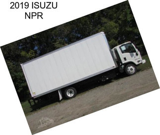 2019 ISUZU NPR