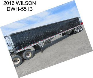 2016 WILSON DWH-551B