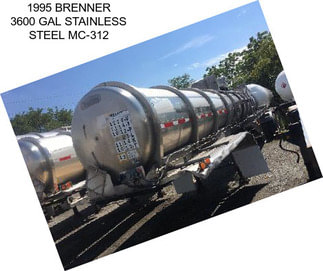 1995 BRENNER 3600 GAL STAINLESS STEEL MC-312