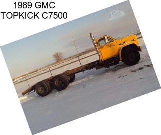 1989 GMC TOPKICK C7500